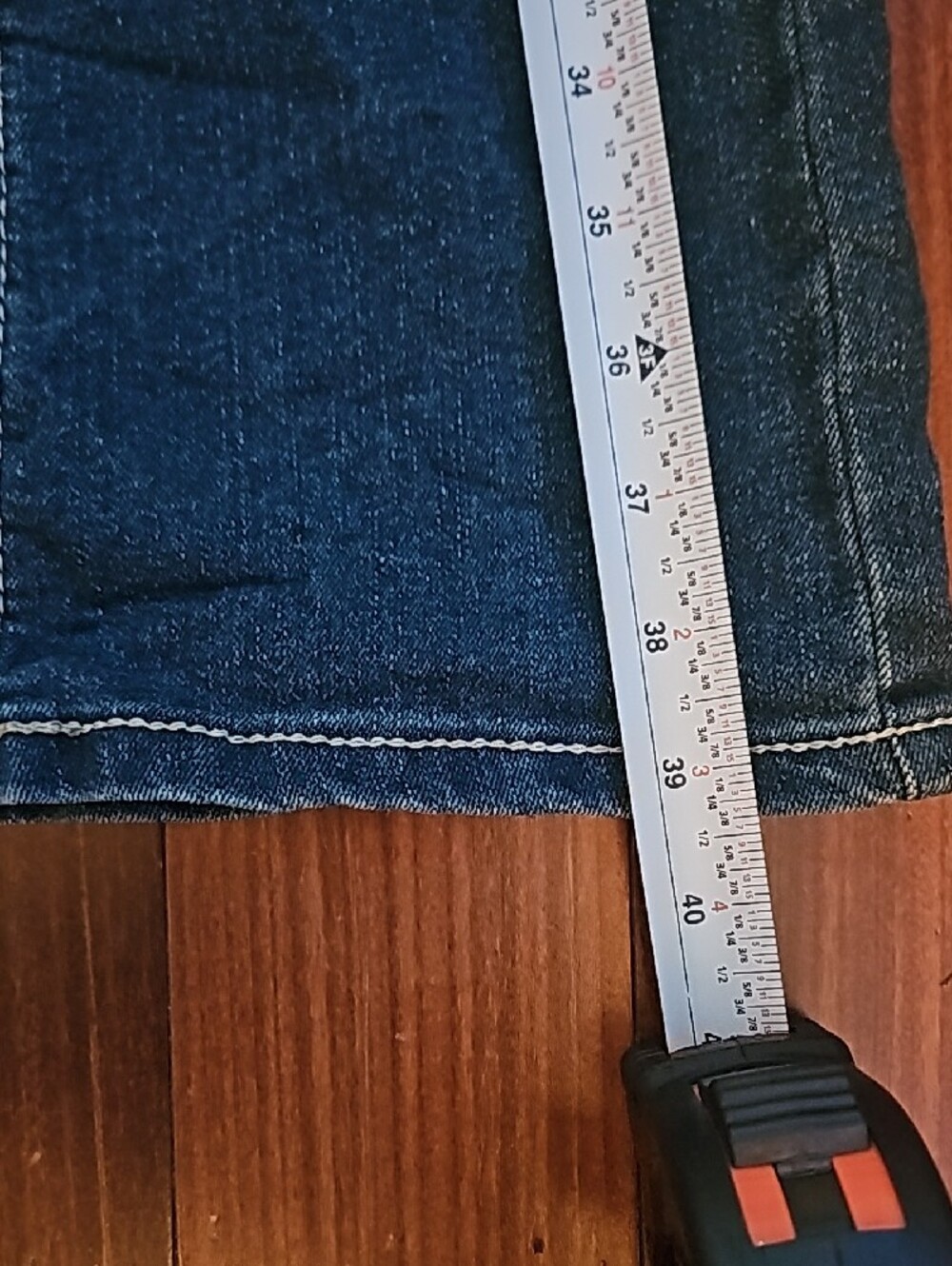 No Boundaries Dark Blue Skinny Jeans with Embroidered Back Pockets - Picture 9 of 10
